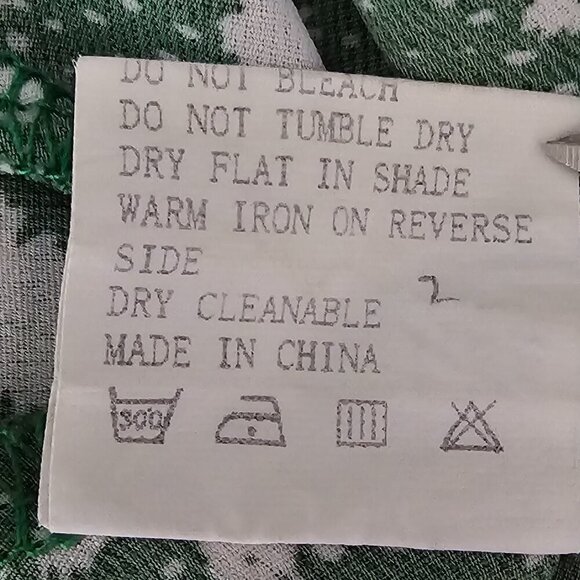 Zaful Spaghetti Strap Floral Green And White Mini Dress - Picture 8 of 8